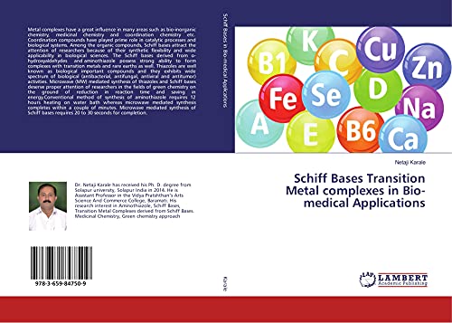 Schiff Bases Transition Metal complexes in Bio-medical Applications