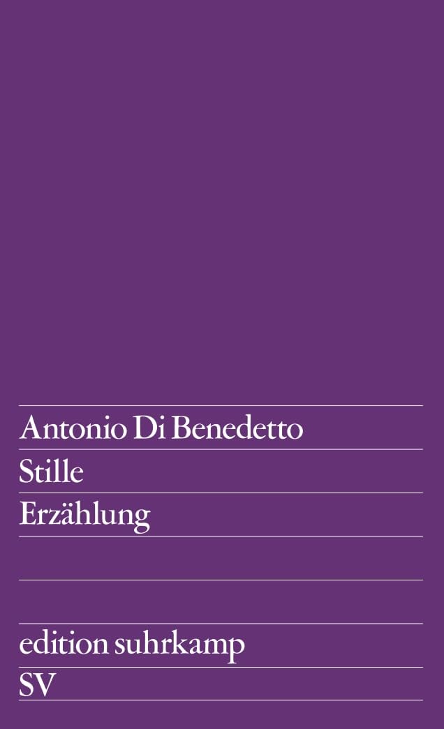 Stille: Erzählung (edition suhrkamp)