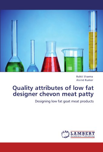 Quality attributes of low fat designer chevon meat patty: Designing low fat goat meat products