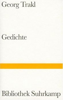 Gedichte: Ausw. u. Nachw. v. Marie L. Kaschnitz. (Bibliothek Suhrkamp)  von Georg Trakl  | Buch | Zustand sehr gut