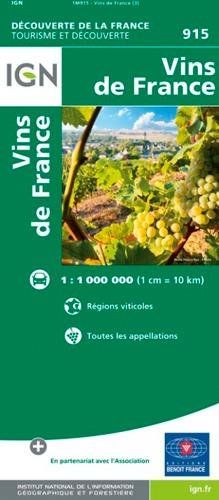 Vins de France (Weinanbaugebiete) 1:1 000 000