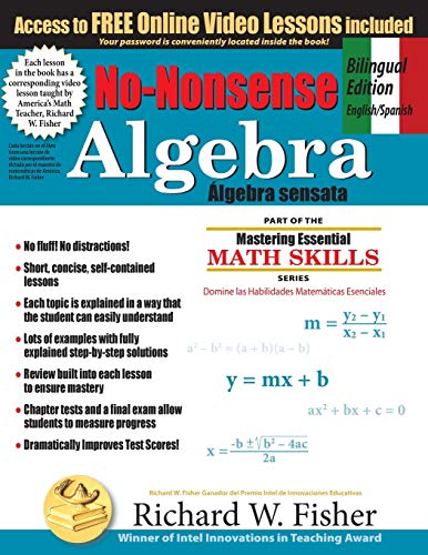 No-Nonsense Algebra, Bilingual Edition English-Spanish: Master Algebra the Easy Way (Stepping Stones to Proficiency in Algebra - Bilingual English/Spanish, Band 4)
