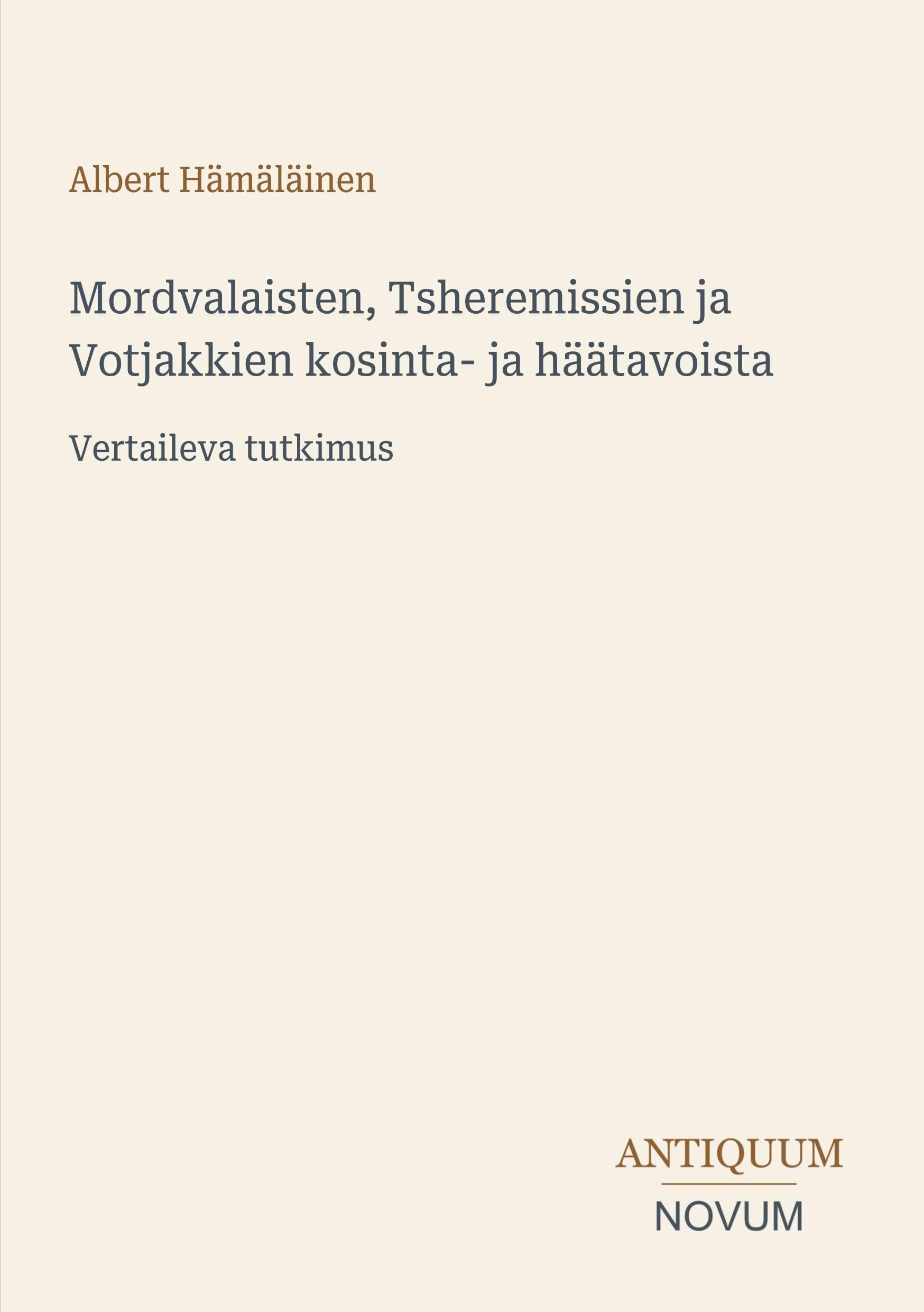 Mordvalaisten, Tsheremissien ja Votjakkien kosinta- ja häätavoista