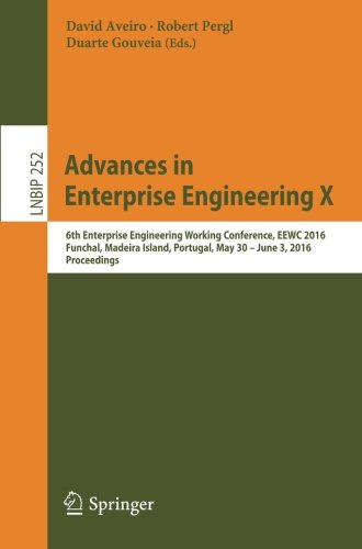 Advances in Enterprise Engineering X: 6th Enterprise Engineering Working Conference, EEWC 2016, Funchal, Madeira Island, Portugal, May 30-June 3 2016, ... Notes in Business Information Processing)