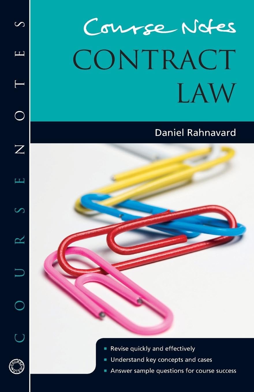 Course Notes: Contract Law