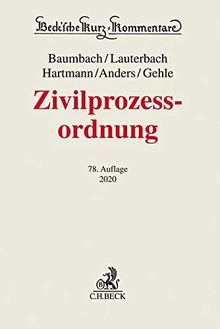 Zivilprozessordnung: mit GVG und anderen Nebengesetzen