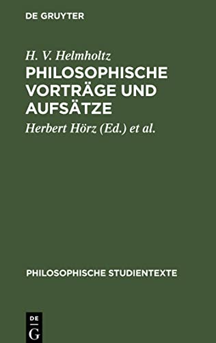 Philosophische Vorträge und Aufsätze