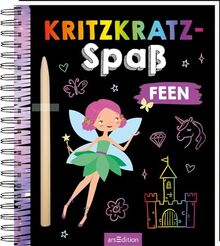 Kritzkratz-Spaß Feen: Kreativer Kratzelspaß mit Malideen und Holzstift für Kinder ab 5 Jahren