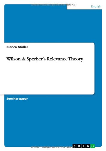 Wilson & Sperber¿s Relevance Theory