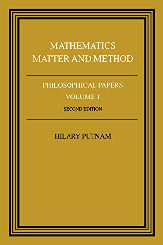 Putnam Philosophical Papers Mathematics V1 (Philosophical Papers, Vol 1)