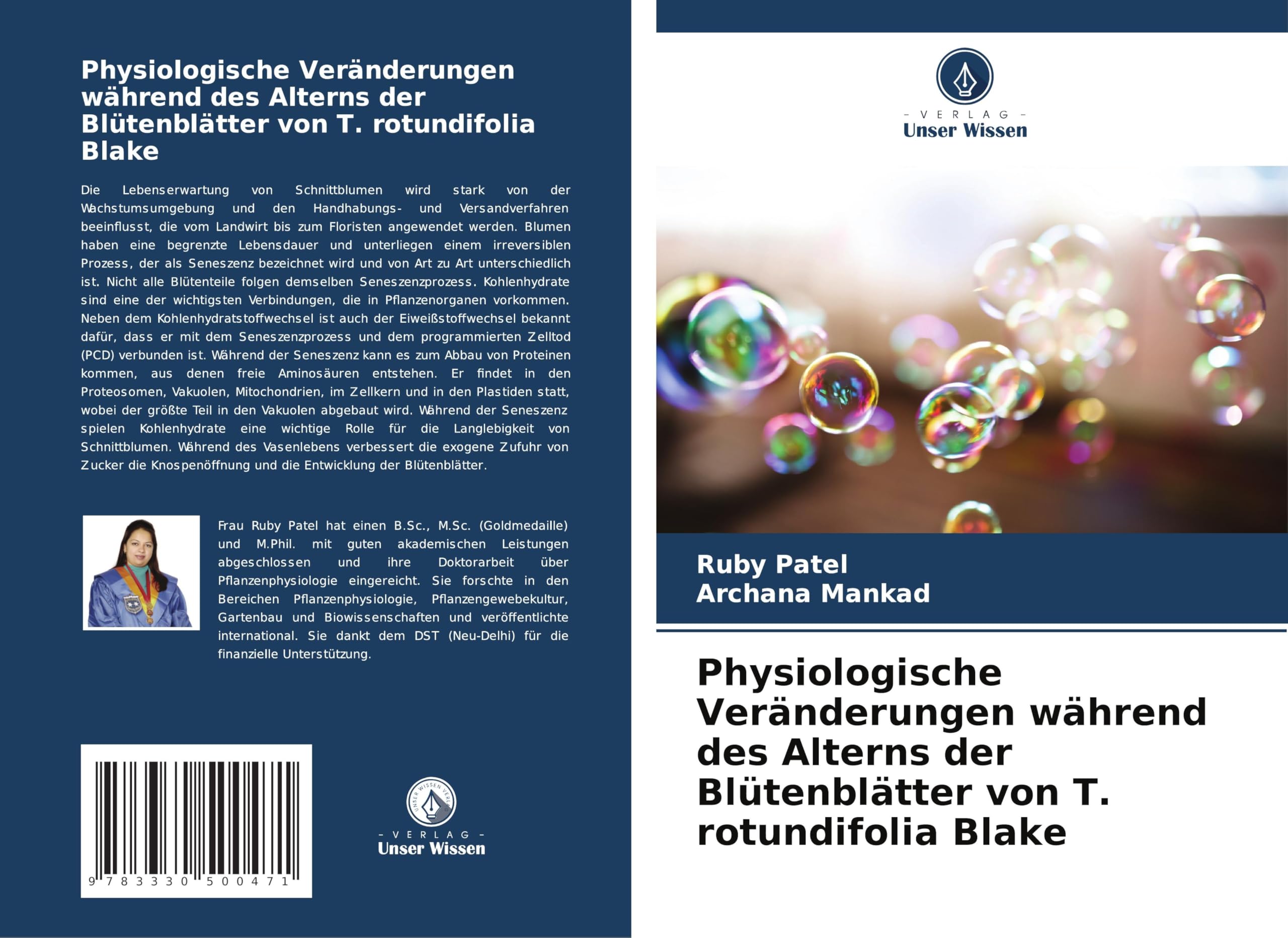 Physiologische Veränderungen während des Alterns der Blütenblätter von T. rotundifolia Blake