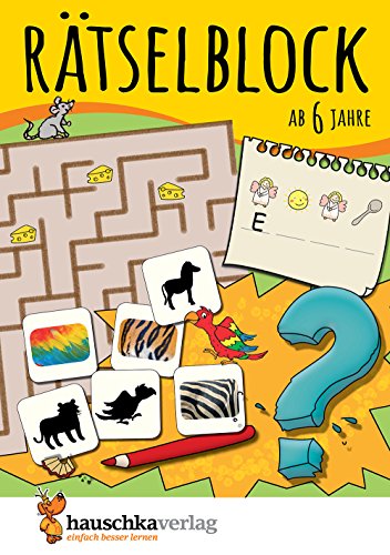 Agnes Spiecker - GEBRAUCHT Rätselblock ab 6 Jahre Kunterbunter Rätselspaß Labyrinthe Fehler finden Suchbilder Wörtergitter Sudokus uvm (Rätseln knobeln logisches Denken Band 631) - Preis vom 22112023 060723 h