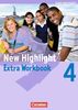 New Highlight - Baden-Württemberg: Band 4: 8. Schuljahr - Werkrealschulen (5 Wochenstunden): Workbook Extra: Für den Zusatzunterricht an Werkrealschulen
