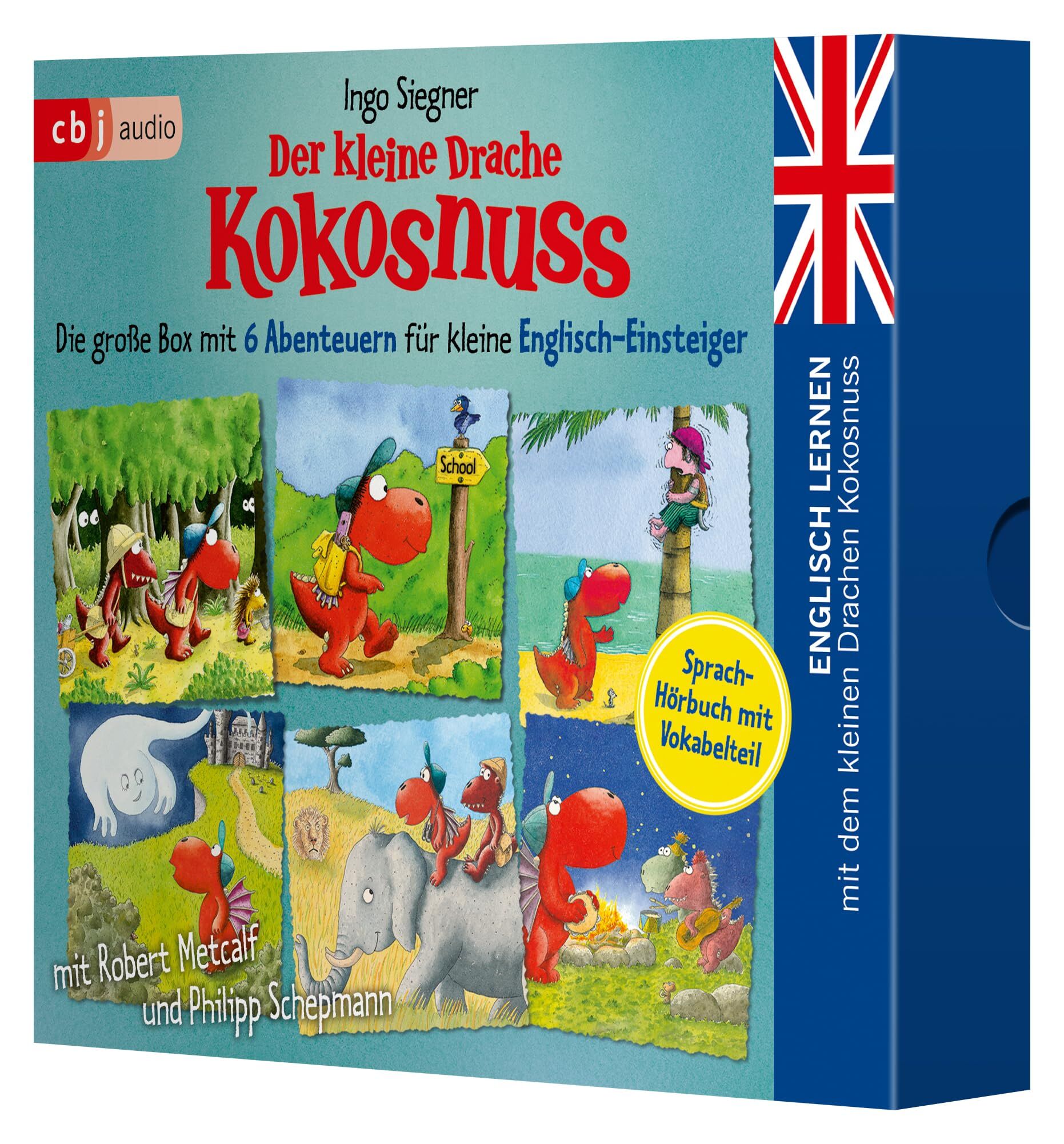 Siegner, Ingo: Englisch lernen mit dem kleinen Drachen Kokosnuss - Die große Box mit 6 Abenteuern für kleine Englisch-Einsteiger