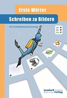 Schreiben zu Bildern: mit Artikelkennzeichnung