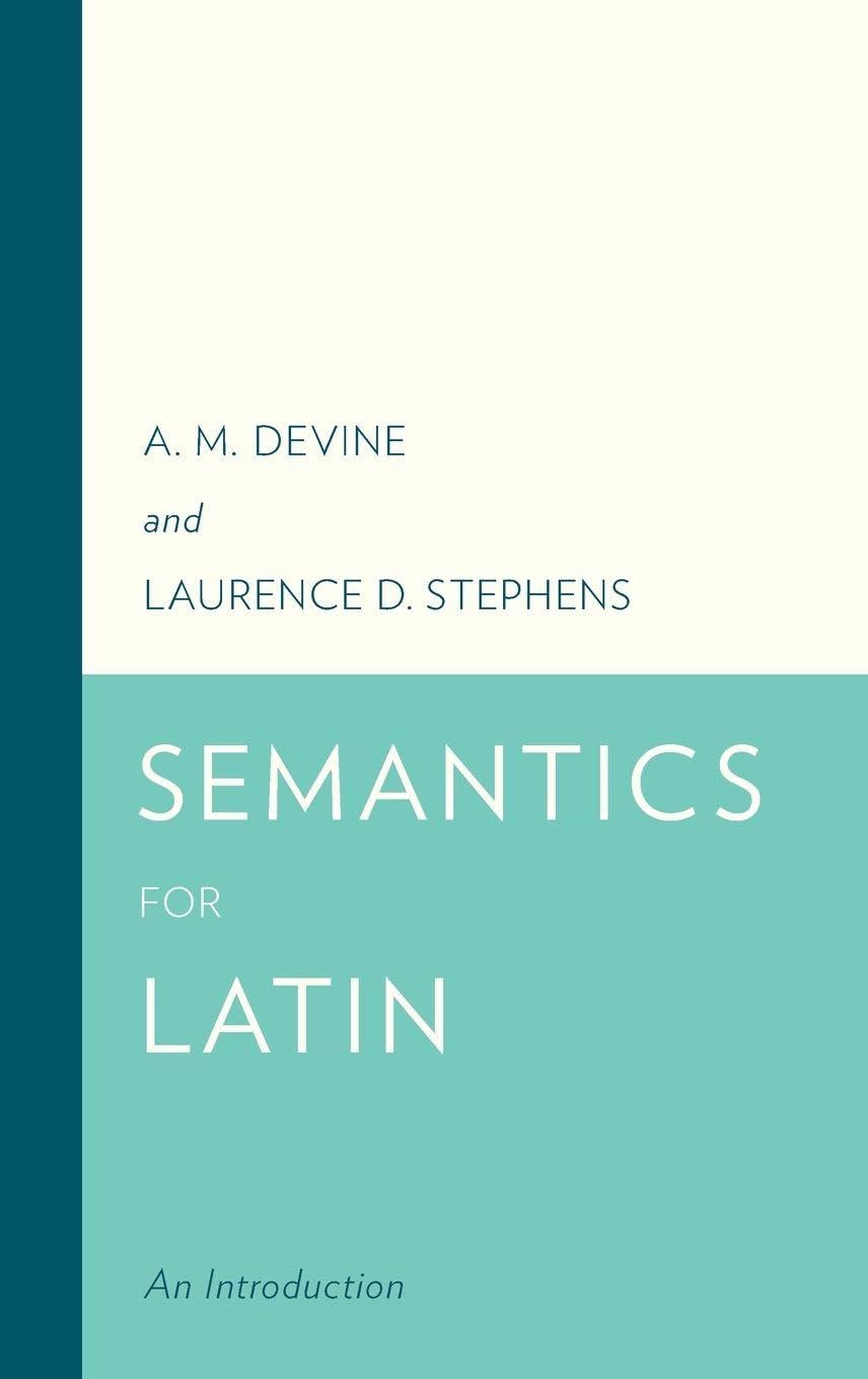 Semantics for Latin: An Introduction