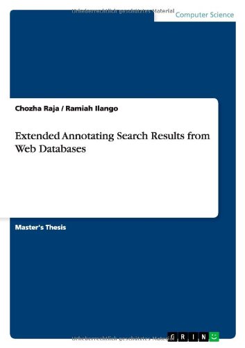 Extended Annotating Search Results from Web Databases: Magisterarbeit