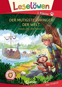 Leselöwen 1. Klasse - Der mutigste Wikinger der Welt (Großbuchstabenausgabe): Mit Leselernschrift ABeZeh - Erstlesebuch für Kinder ab 6 Jahren