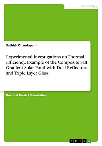 Experimental Investigations on Thermal Efficiency. Example of the Composite Salt Gradient Solar Pond with Dual Reflectors and Triple Layer Glass