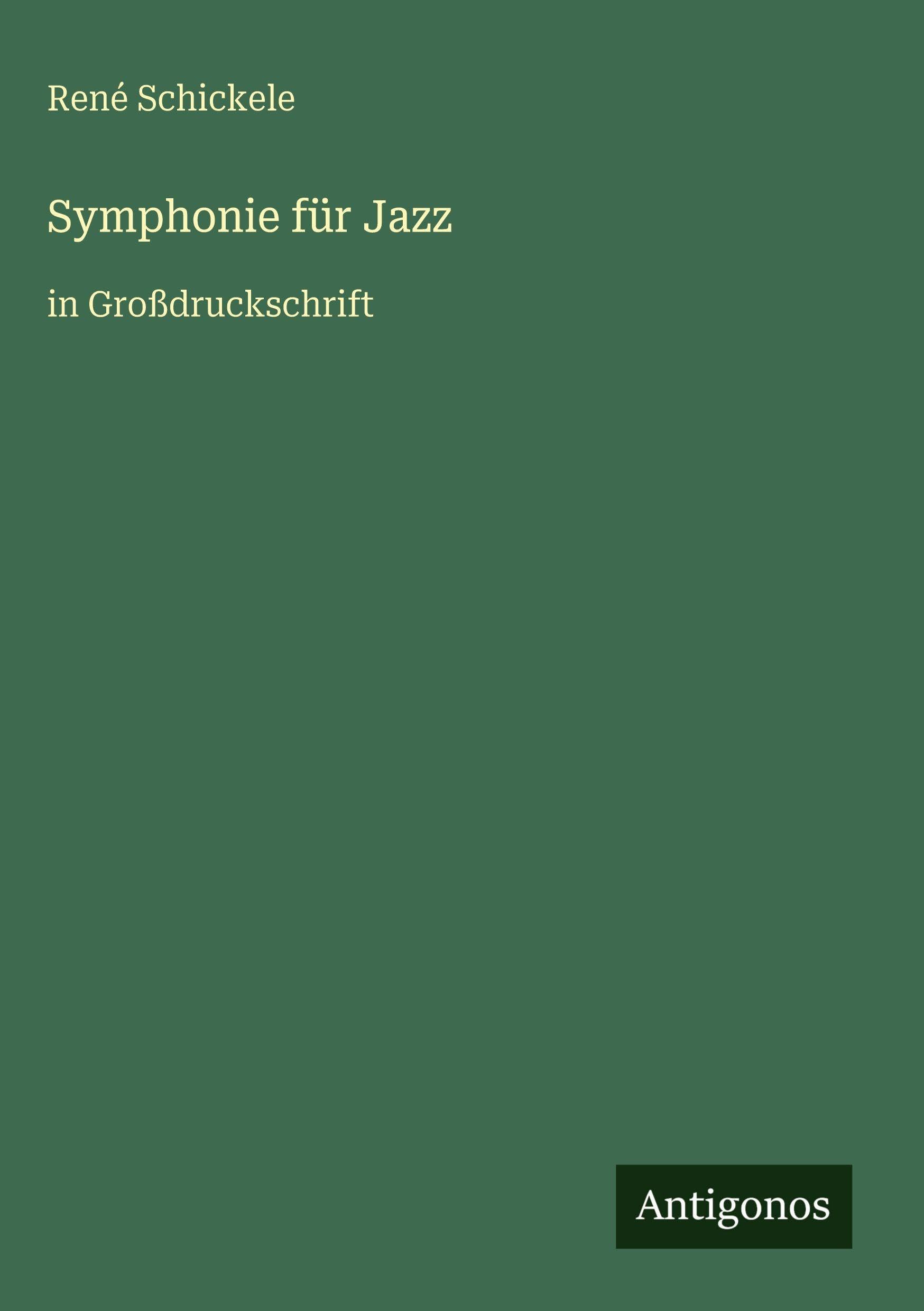 Symphonie für Jazz: in Großdruckschrift
