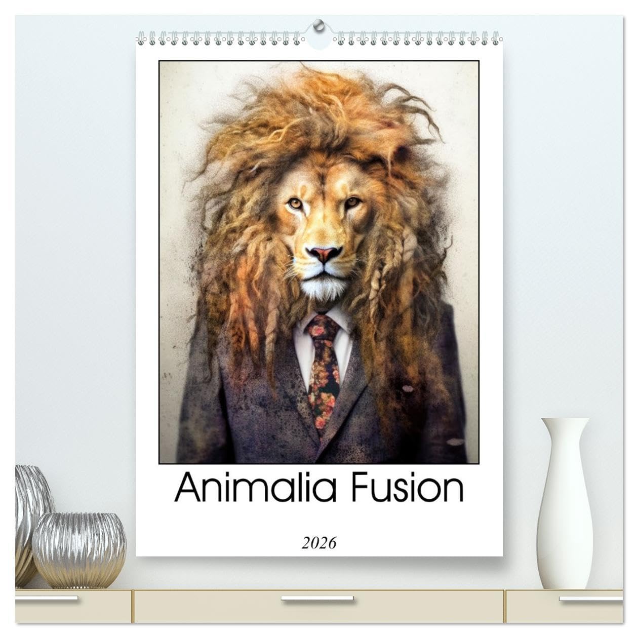 Animalia Fusion (High Quality Premium Wall Calendar 2026 DIN A2 portrait),CALVENDO 12 Month Wall Calendar: Experience the enchantment of Animalia ... and humans unite in a calendar like no other.