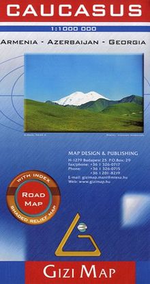 Caucasus Road  Map 1 : 1 000 000: Armenia, Georgia, Azerbaijan