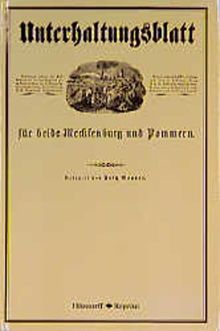 Unterhaltungsblatt für beide Mecklenburg und Pommern: Neubrandenburg 1855/56