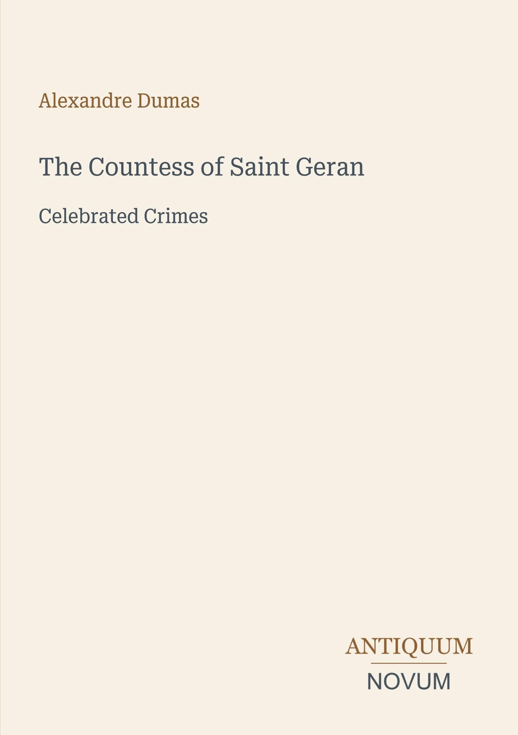 The Countess of Saint Geran
