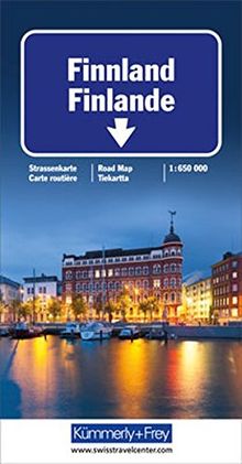 Finnland: Strassenkarte. Massstab 1:650 000 (Kümmerly+Frey Strassenkarten)