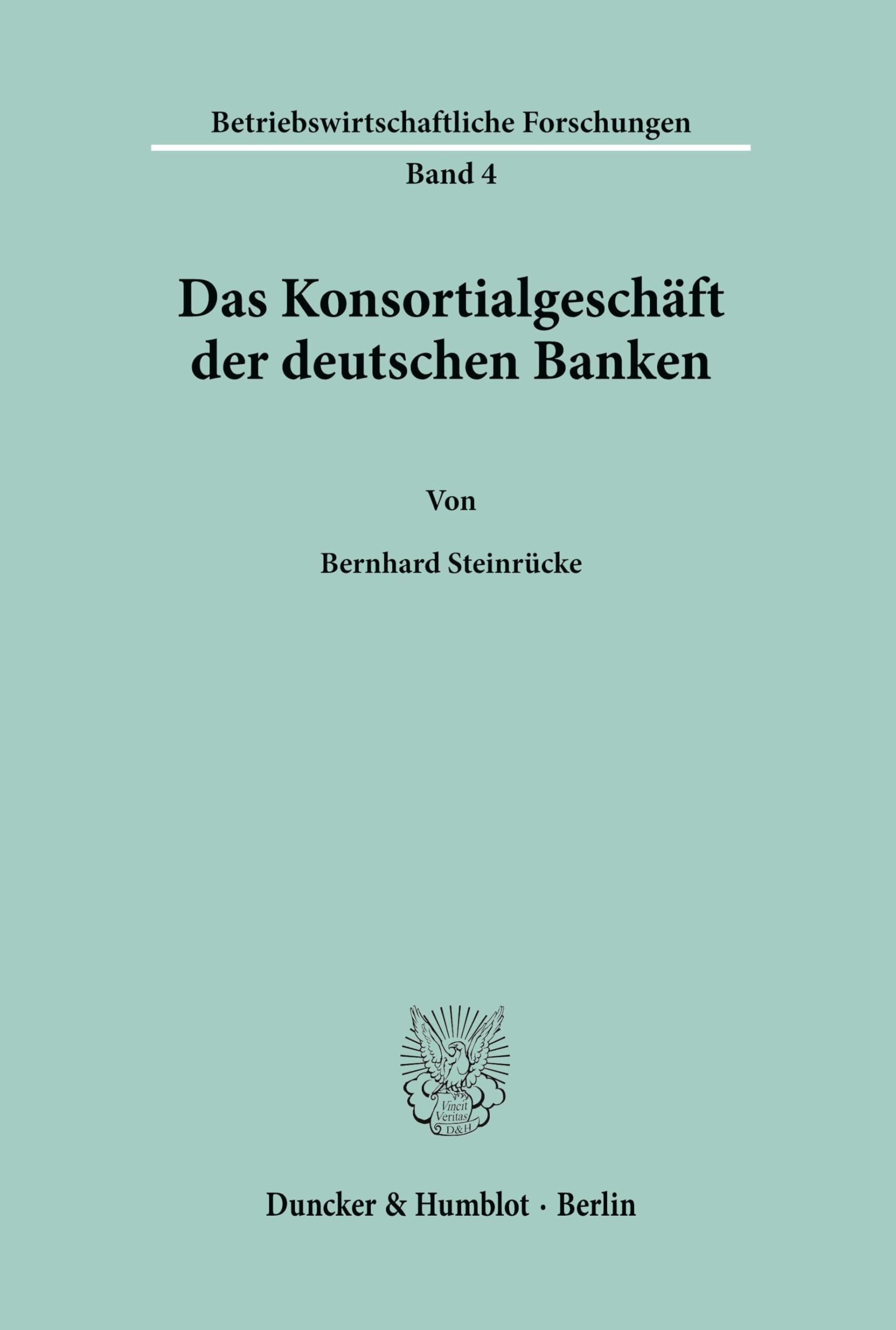 Das Konsortialgeschäft der deutschen Banken.