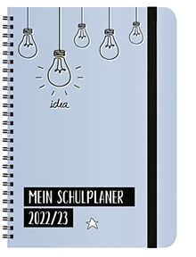 Schülerkalender Light on 2022/2023: mit 12-monat.-Kalendarium von August 2022 bis Juli 2023. Pro Woche 2 Seiten mit viel Platz für Notizen. Format 14,8 x 21 cm