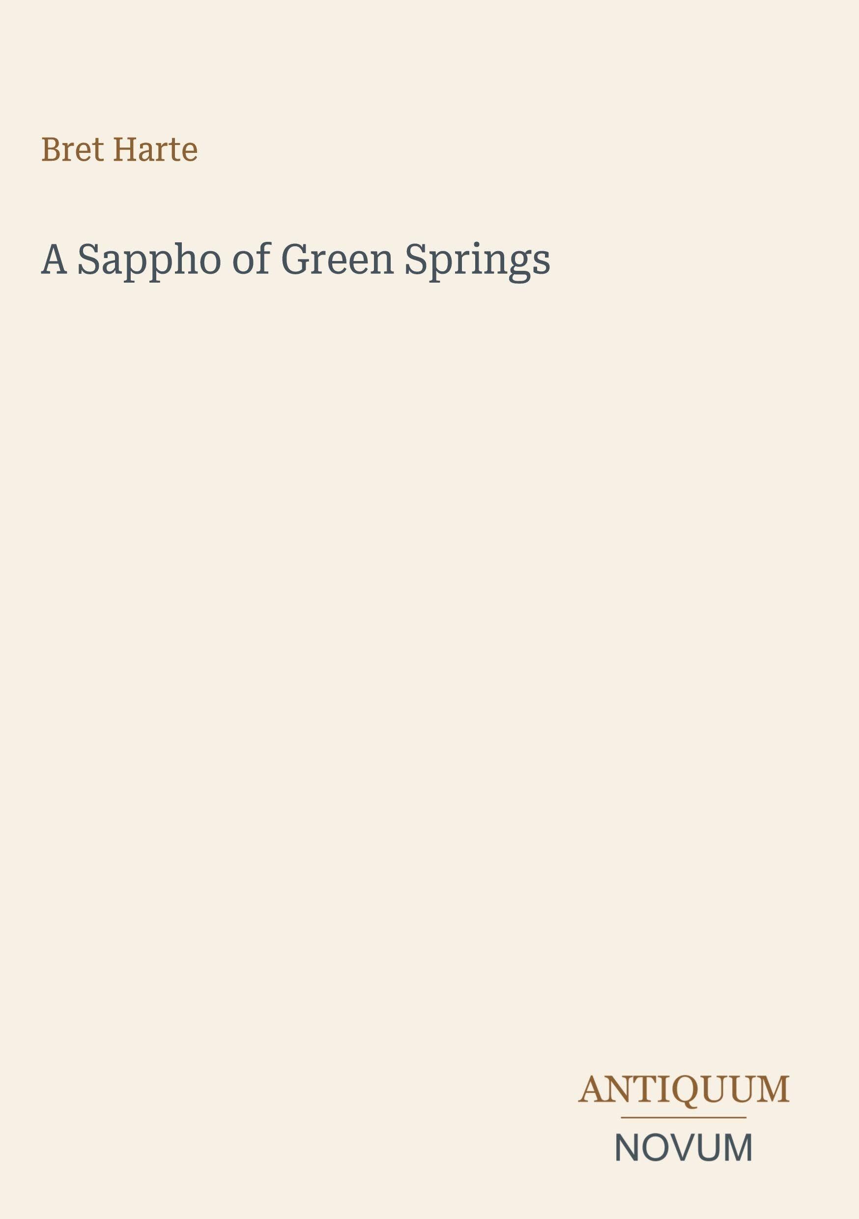 A Sappho of Green Springs