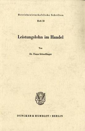 Leistungslohn im Handel.