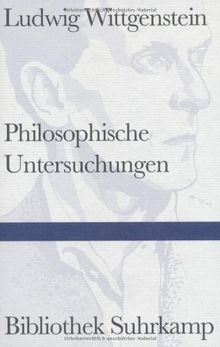 Philosophische Untersuchungen (Bibliothek Suhrkamp)