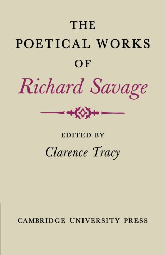 The Poetical Works of Richard Savage