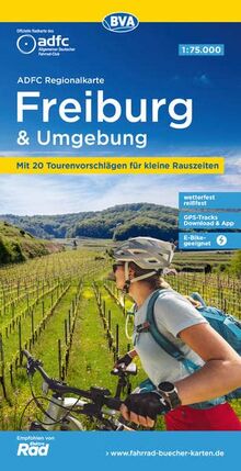 ADFC-Regionalkarte Freiburg und Umgebung 1:75.000, reiß- und wetterfest, GPS-Tracks Download (ADFC-Regionalkarte 1:75000)