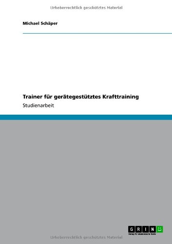 Trainer für gerätegestütztes Krafttraining