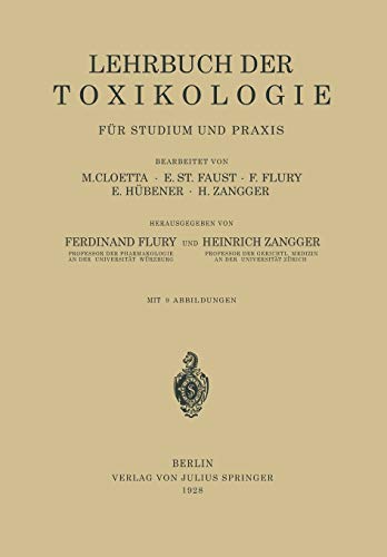Lehrbuch der Toxikologie für Studium und Praxis