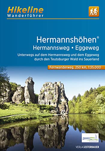 Esterbauer Verlag Fernwanderweg Hermannshöhen - Hermannsweg - Eggeweg, Unterwegs Auf Hermannsweg Und Eggeweg Durch Den Teutoburger Wald Ins Sauerland, 1, 35.000, 251