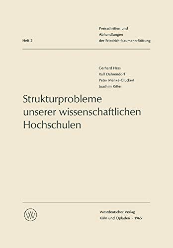 Strukturprobleme unserer wissenschaftlichen Hochschulen (German Edition)