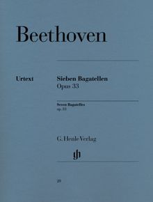 7 Bagatellen Op 33. Klavier