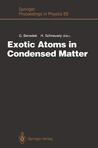 Exotic Atoms in Condensed Matter: Proceedings of the Erice Workshop at the Ettore Majorana Centre for Scientific Culture, Erice, Italy, May 19 - 25, 1990 (Springer Proceedings in Physics, 59, Band 59)