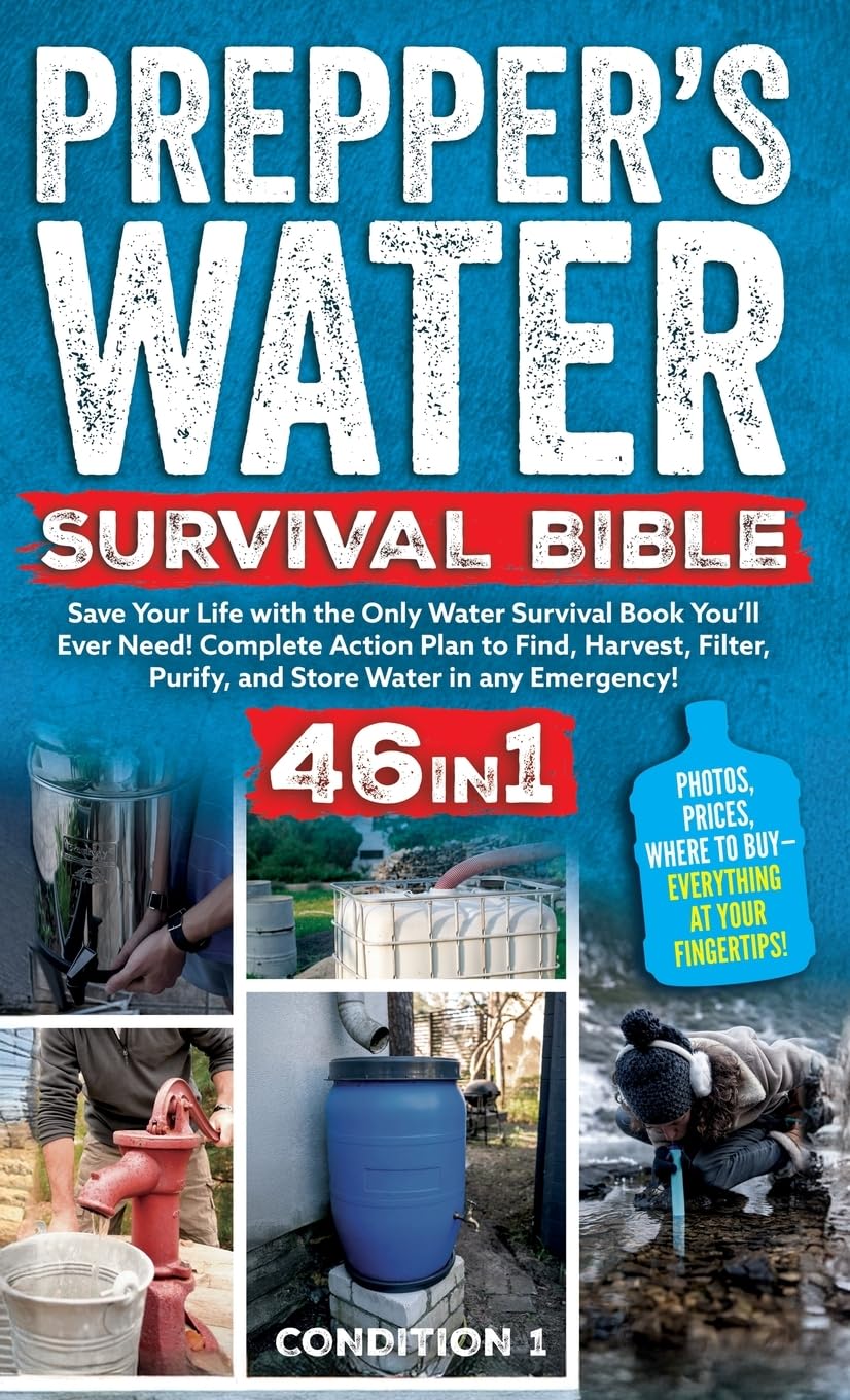 PREPPER'S WATER SURVIVAL BIBLE: Save Your Life with the Only Water Survival Book You'll Ever Need! Complete Action Plan to Find, Harvest, Filter, ... (Prepper Survival Bible Book, Band 1)