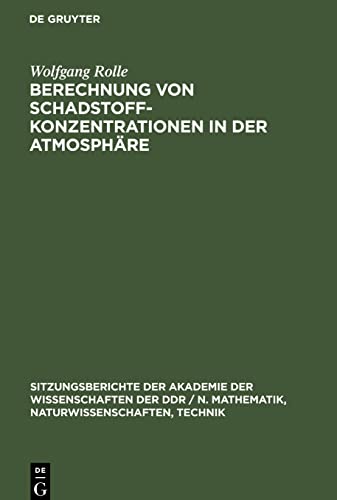 Berechnung von Schadstoffkonzentrationen in der Atmosphäre
