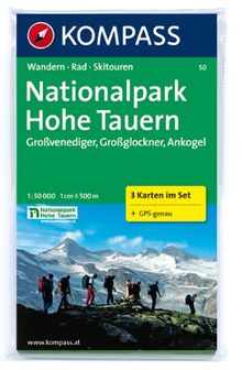 Nationalpark Hohe Tauern 1 : 50 000: Großvenediger, Großglockner, Ankogel. 3-teiliges Wanderkarten-Set. GPS-geeignet. 1:50.000