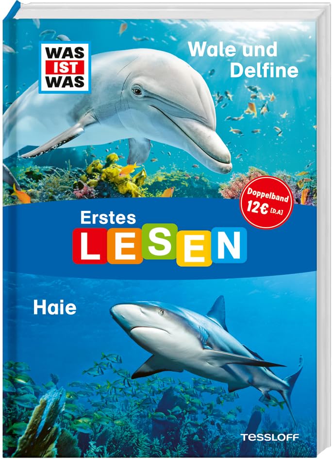 Braun Christina WAS IST WAS Erstes Lesen Doppelband 4 Wale und Delfine Haie