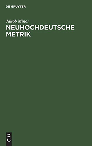 Neuhochdeutsche Metrik: Ein Handbuch
