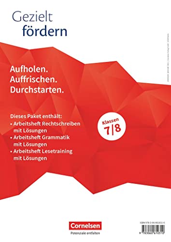 Gezielt fördern 7 8 Schuljahr Lern- und Übungshefte Deutsch - Thematische Arbeitshefte (Im Paket)
