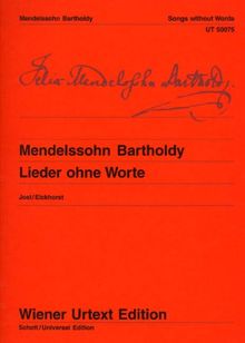 Lieder Ohne Worte. Klavier