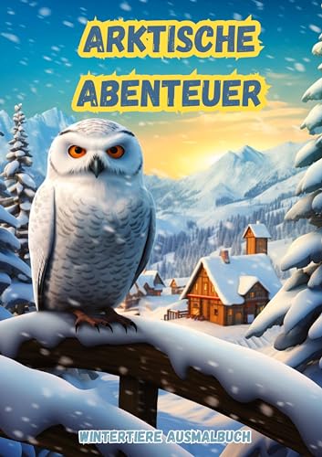 Arktische Abenteuer: Wintertiere erwachen zum Leben im Ausmalbuch